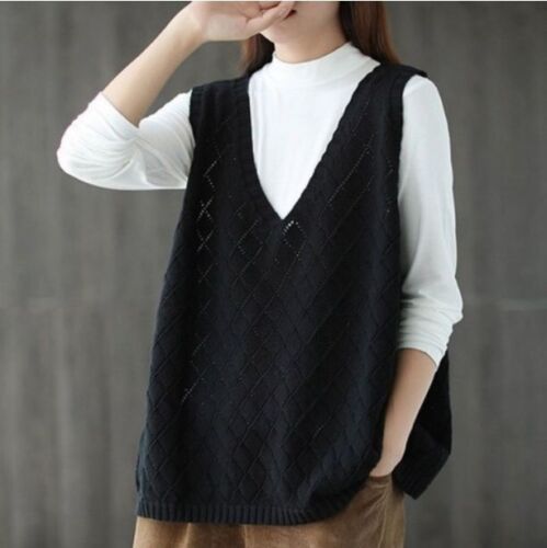 Women's Vest Solid Color Autumn Sleeveless Fashion Casual Temperament - Picture 1 of 1