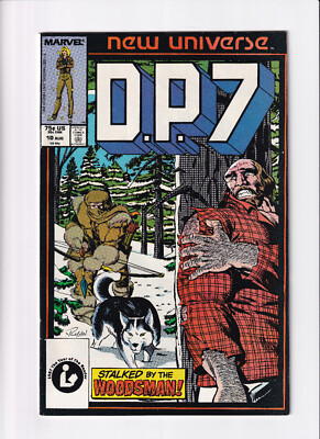 Marvel D.P.7 No.10 Displaced Paranormals New Universe 1987 Englisch Bag/Board