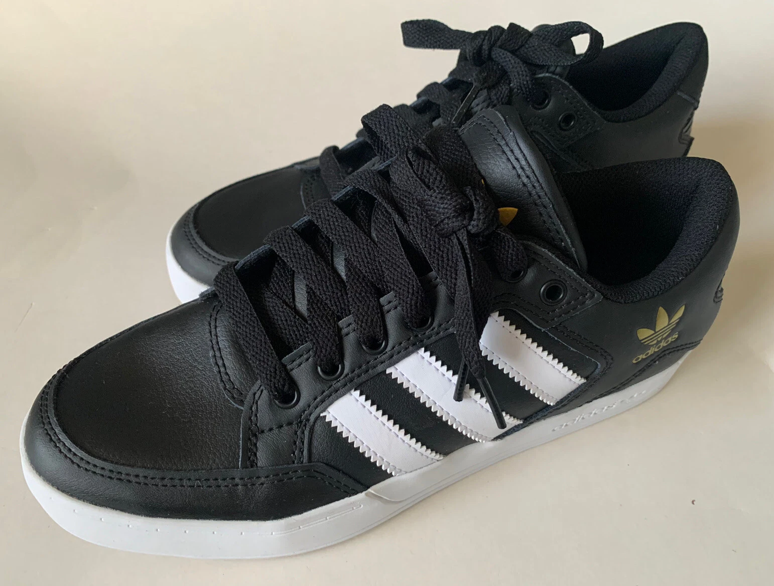 Adidas Hardcourt Low FX0605 Nero Bianco Nuvola Oro Sneakers 791004 Taglia 7