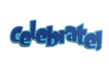 Celebrate Cardstock Words with Backgrounds Die Cuts Scrapbook 6 Pieces