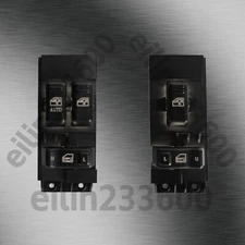 99-02 Silverado Sierra Power Window Switch Set Driver + Passenger White LED