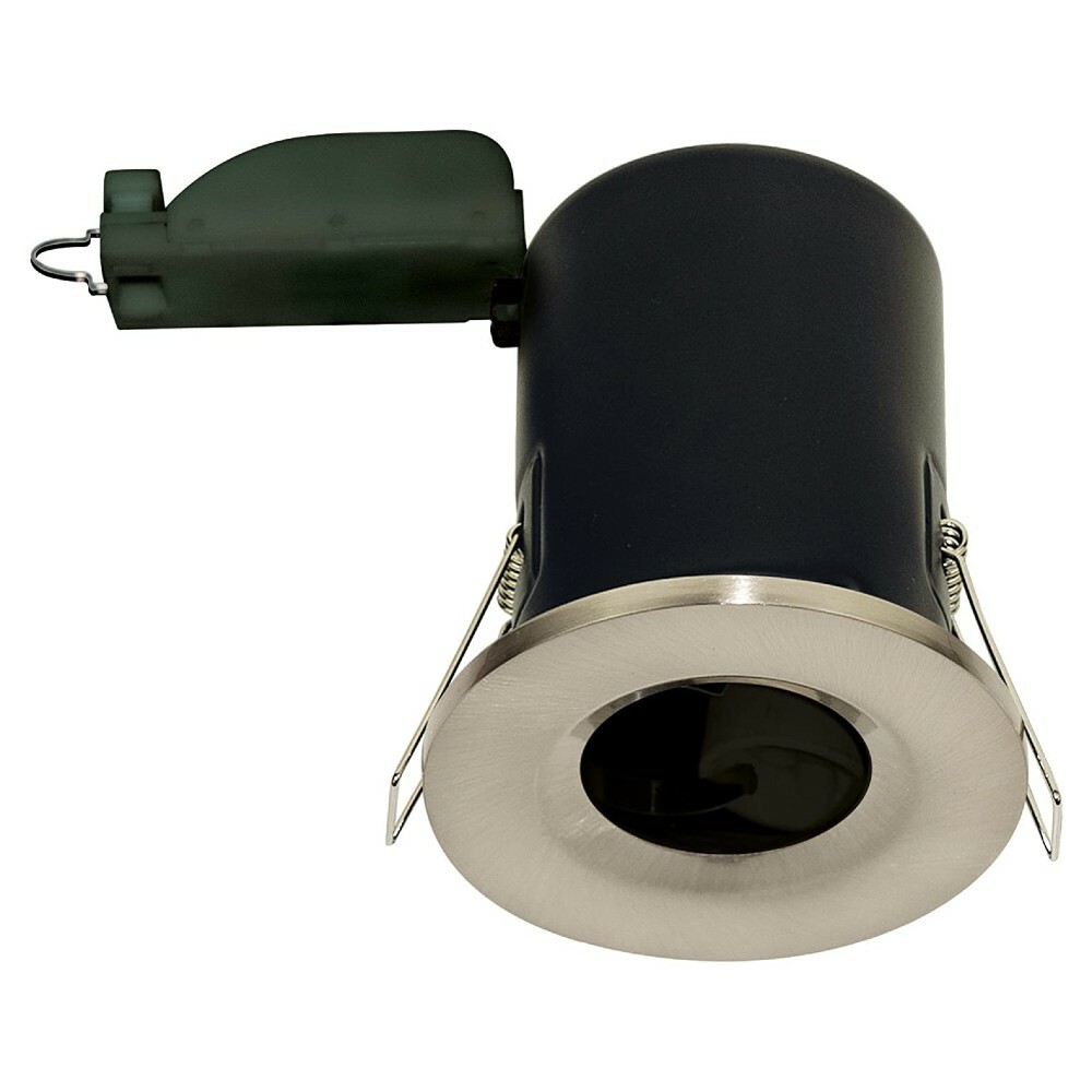 Luceco EFRDGUFBS Fire Rated Downlight Fitting GU10 (Brushed Steel)