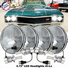4pcs 5.75" Led Headlights Hi-Lo 6500K White for buick Electra LeSabre Skylark A+ (For: Buick Electra)