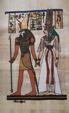 Egyptian Hand Painted Hand made papyrus, Ancient Egyptian Art, Frameable