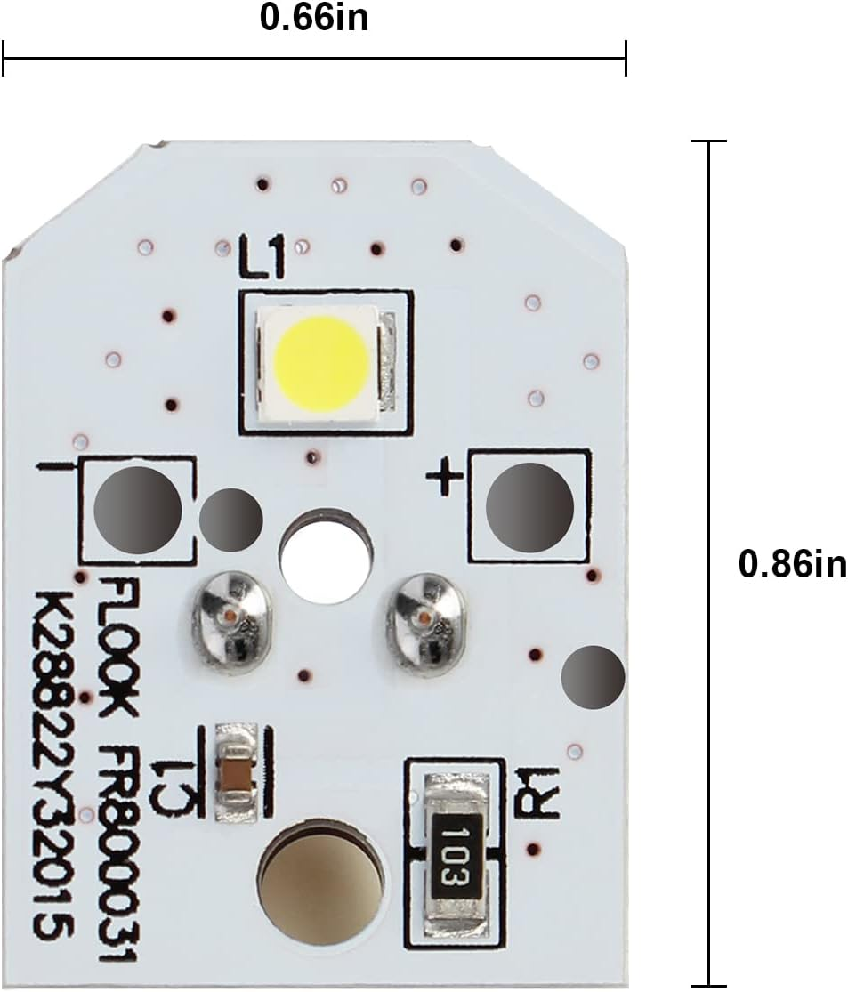 GE LED Refrigerator Light Bulb Replacement, 8 Pack, Compatible