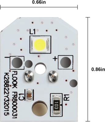GE LED Refrigerator Light Bulb Replacement, 8 Pack, Compatible