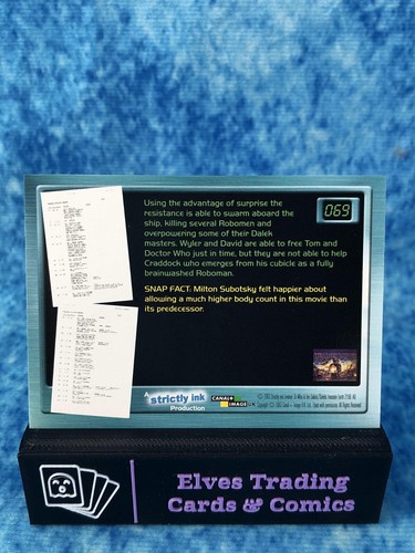 Doctor Who: Big Screen SINGLE Non-Sport Trading Card by Strictly Ink 2003 - Picture 142 of 204