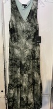 Simply Vera Vera Wang Green Sleeveless Dress - Size Medium