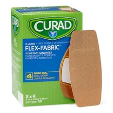 CURAD Fabric Adhesive Bandages, 2" x 4"
