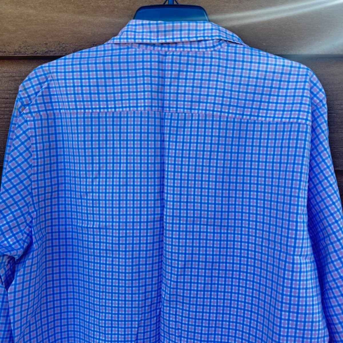 Barneys New York CO-OP White Pink Blue Button Down Dress Shirt Size XL View 6