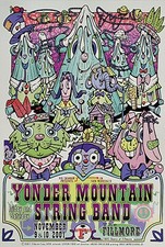 Yonder Mountain String Band Poster Fillmore Offset 2001 The YMSB