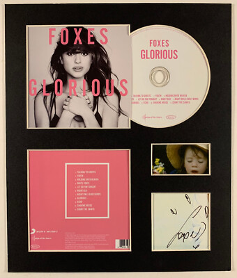 FOXES - Signed Autographed - GLORIOUS - Album Display