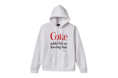 BRIXTON CC HAVING FUN HOODED SWEATSHIRT GR: M WHITE