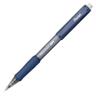 QE417C Pentel Twist-Erase Express Mechanical Pencil, 0.7mm Blue Barrel, 1 Each