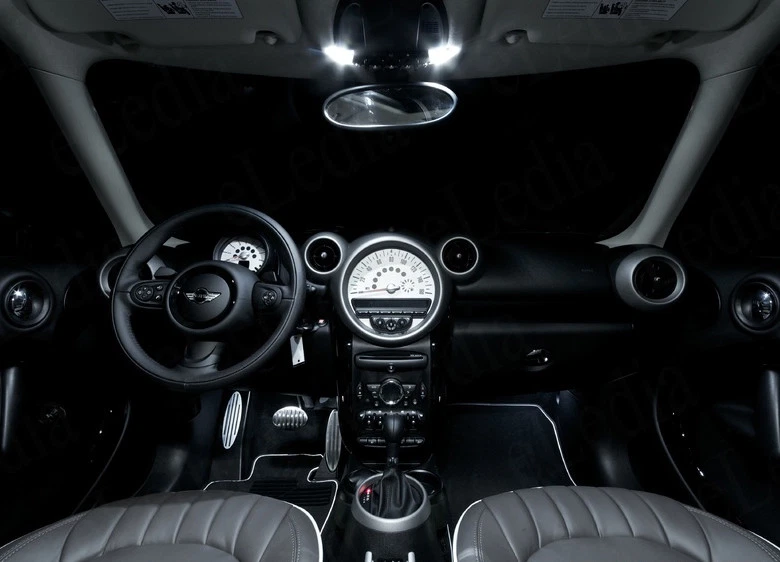 MINI R60 COUNTRYMAN 13 Ampoules LED Plafonnier Habitacle Portes pieds Coffre - Imagen 3 de 4