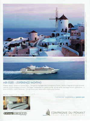 Advertising 820 2014 Ponant Company Aegean Sea Santorini Delos 