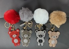 Pack Of 10 Bear Keychains
