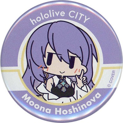 Hololive Moona Hoshinova Virtual YouTuber hololiveCITY ATTRACTIONS Can Badge