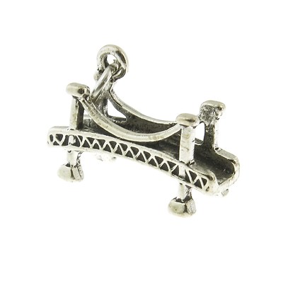 925 Sterling Silver Bridge Charm Made in USA