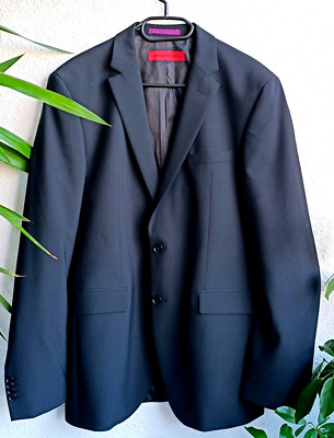 FINSHLEY & HARDING Sakko Gr. 102 Schwarz Stretch Kissing Buttons