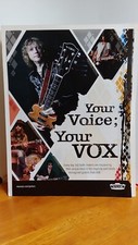 VOX GUITAR AMPLIFIERS 2013  PRINT AD 11 X 8.5 YOUR VOICE YOUR VOX