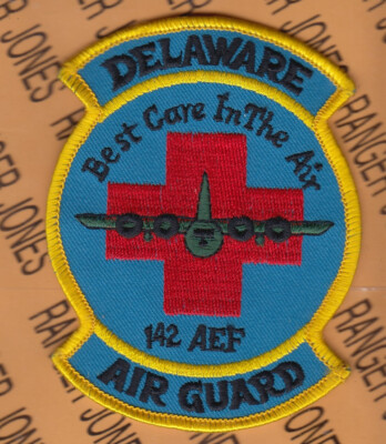 USAF Air Force 142nd Aeromedical Evacuation Flight ~4'' patch m/e
