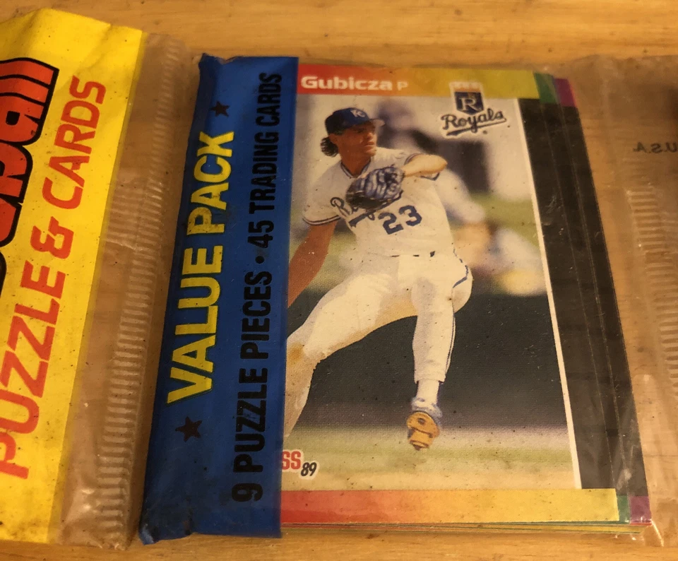 1989 Donruss Rack Pack Mark Gubicza Royals Bob Knepper Astros Devon White Angels - Image 4 of 4