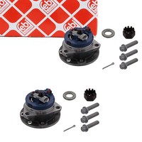 2X febi Radnabe Radlager FüR Opel Astra G Zafira A 4-Loch Mit ABS Vorne 1603209