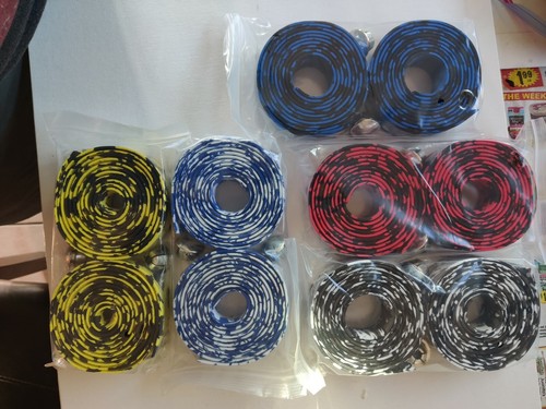 Road Bike Tape, 1 SET Sport MTB Cork Grip Wrap Ribbon Tape any color - Picture 2 of 7