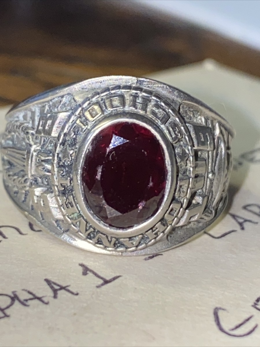 1983 Vintage Ruby HIGH SCHOOL CLASS RING SIZE 9.5 | eBay