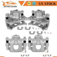 Brake Calipers w/ Bracket Accessories Kit For 2013-2018 Nissan Altima Front Rear