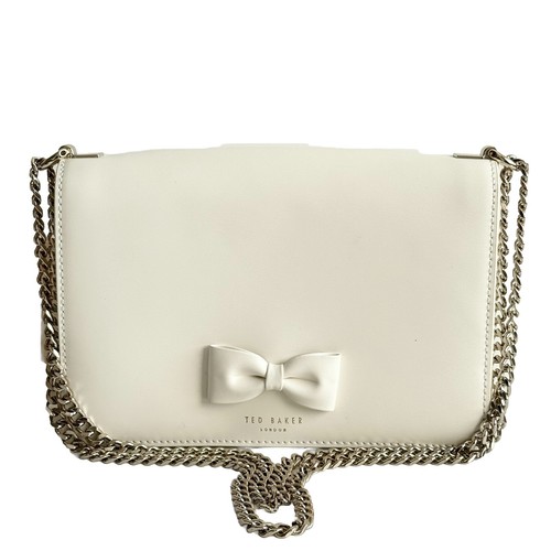Ted Baker Baeleen Cream Leather Medium Crossbody Bag With Dust Bag -New RRP £130 - Picture 2 of 8