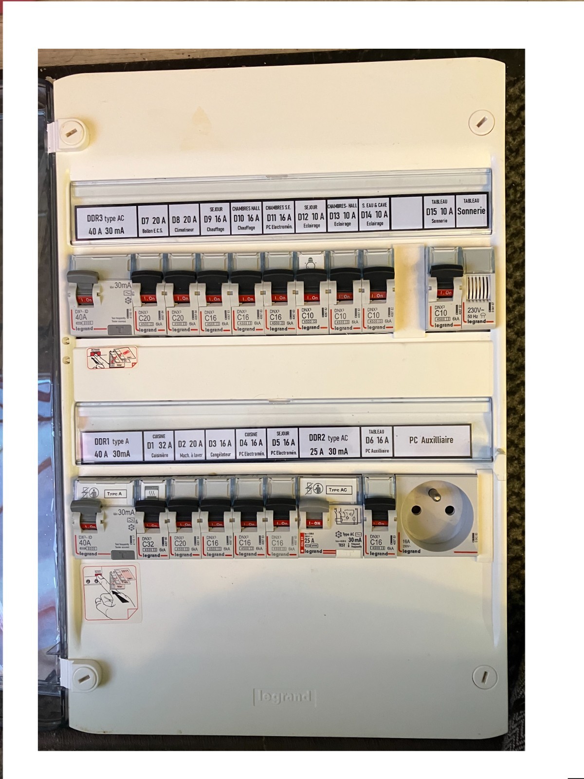 Tableau électrique Legrand pré-équipé pour rénovation maison de 90 m² - 2