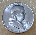 1958 Franklin Half Dollar • Unc • 90% Silver