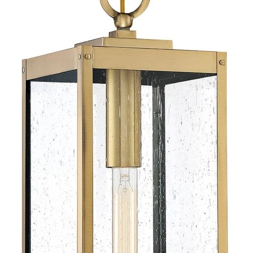 Westover 20 3/4" High Antique Brass Outdoor Hanging Light - Picture 3 of 3