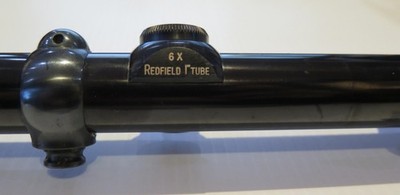 Redfield 6x Black Hunting Rifle Scope Aluminum 1'' Tube Integral Mount USA