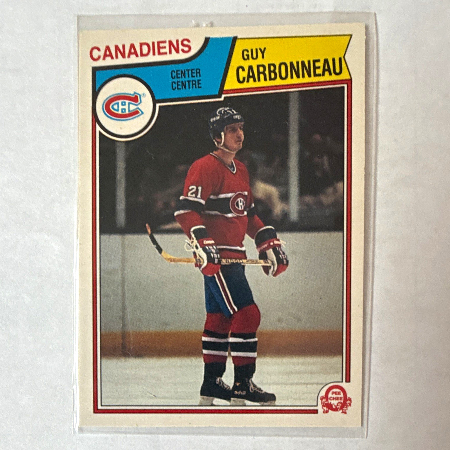 O-Pee-Chee 1983-84 Guy Carbonneau #185 Rookie Base Set Montreal Canadiens