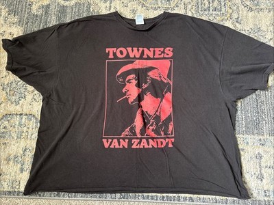 Townes Van Zandt shirt 4XL Cropped, Delta Pro-Weight vintage