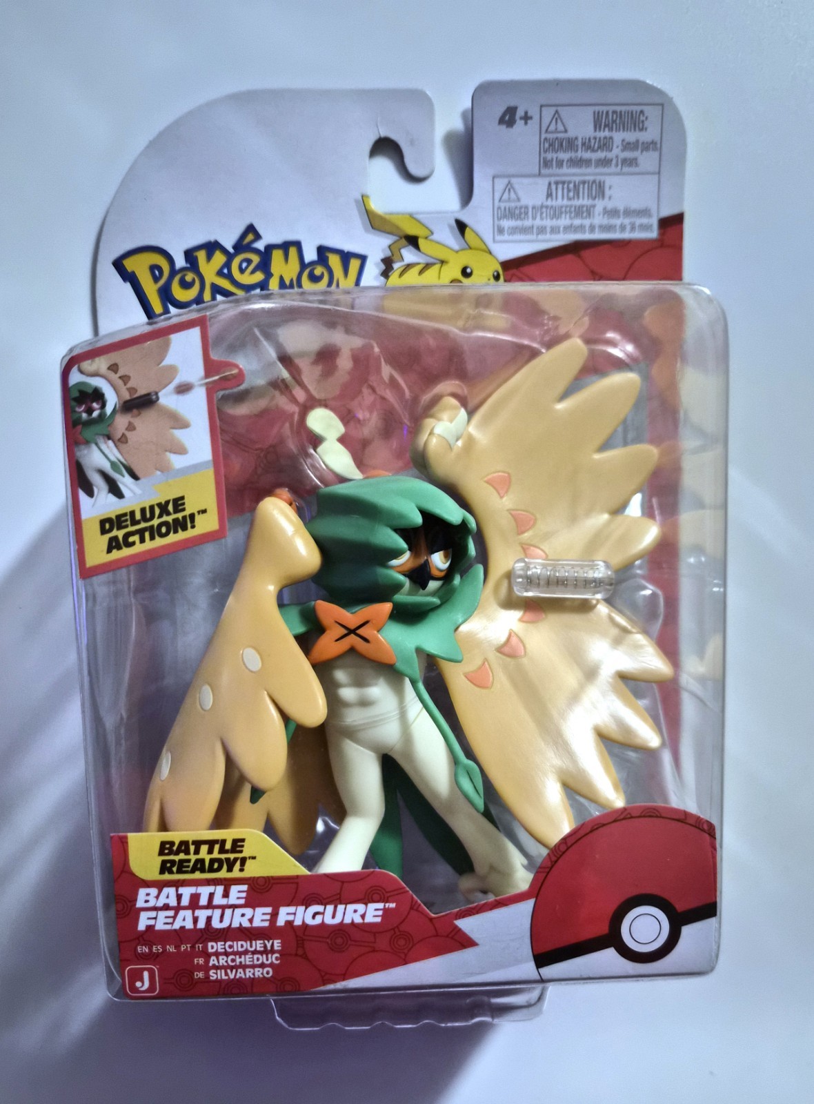 NIB Pokemon Battle Decidueye with Arrow Launcher Action Figure Toy 4 1/2"