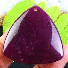 BR08766 45x44x6mm Beautiful Strawberry Quartz Triangle Pendant Bead