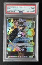 2024 One Piece PRB01 EN Sabo Manga Alt Art OP04-083 PSA 10
