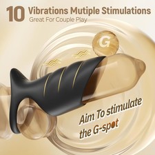 Vibrating Penis Extender Sleeve Cock Ring Sheath Vibrator Sex Toy for Men Couple
