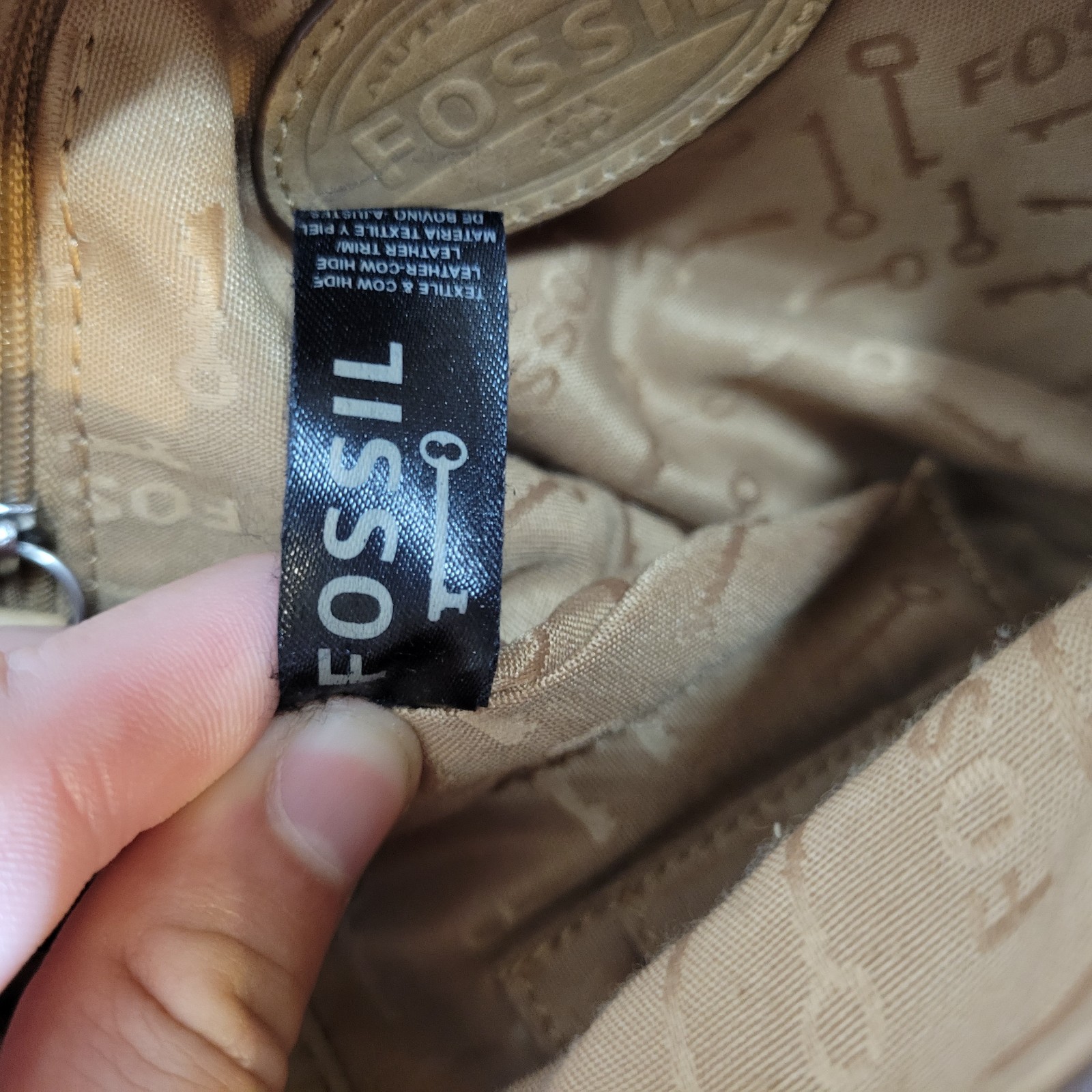 Fossil Maddox Patchwork Flap Pebbled Leather Cros… - image 14