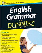 English Grammar For Dummies, UK Edition by Geraldine Woods (Paperback Book)