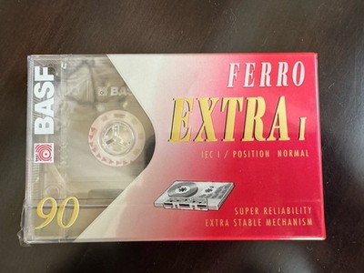 One (1) BASF Ferro Extra I 60 Minute Blank Cassettes - new sealed