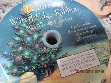 50 YARDS OF WIRED RIBBON--2 1/2" WIDE-- T37A-6