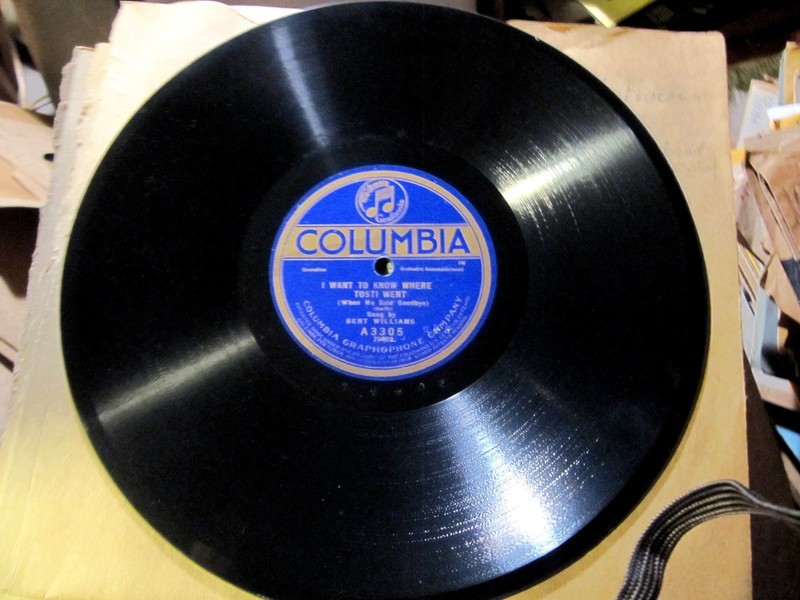 1922 BERT WILLIAMS Ziegfeld Star GET UP Want To Know Where TOSTI Went COLUMBIA