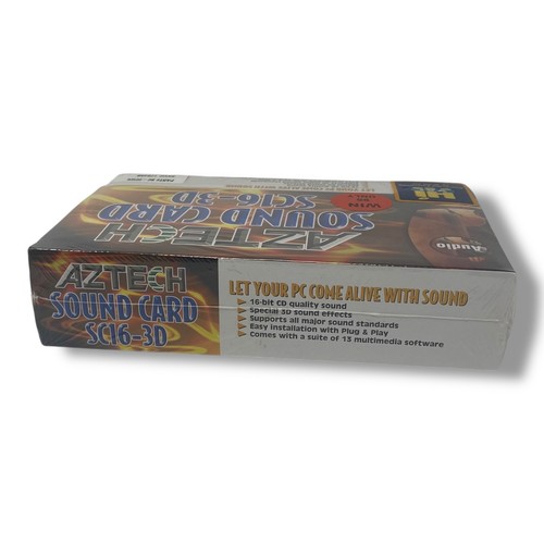 Karta dźwiękowa AZTECH SC16-3D Multimedia Plug & Play Windows 95 Vintage Retro Tech - Zdjęcie 3 z 6