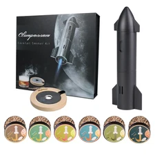 Cocktail Smoker Kit with Torch, 6 Flavors of Wood Chips for Old Fashioned Kit...