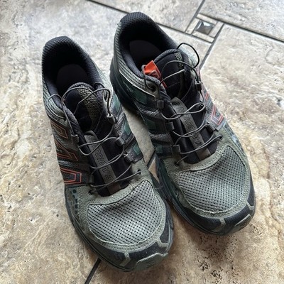 Salomon X-Mission 3 Shoes In Night Forest/Black/Solar Orange Men's Size 9